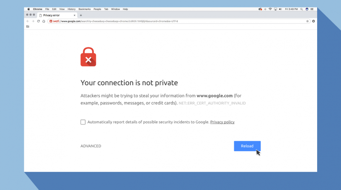 « Votre connexion n’est pas privée » Comment réparer cette erreur sur Chrome ?