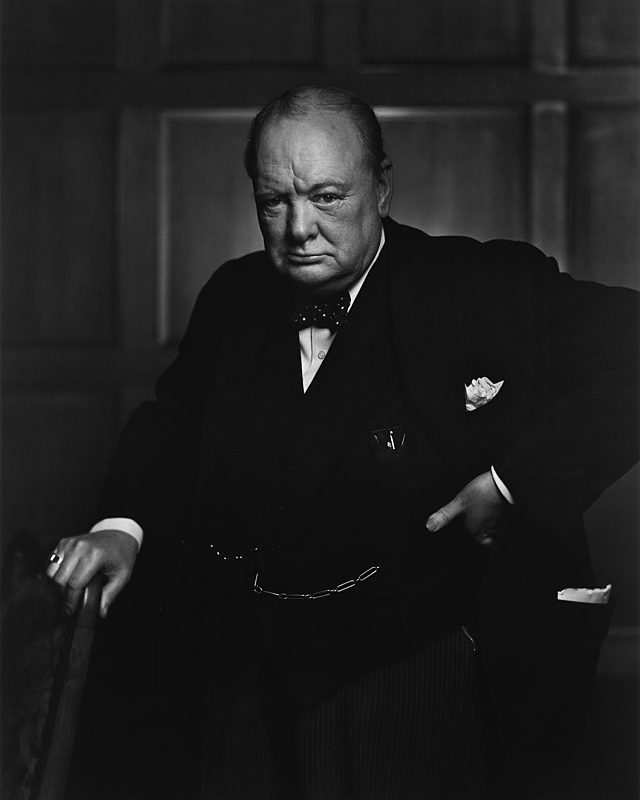 un célèbre portrait photographique de Winston Churchill a été dérobé